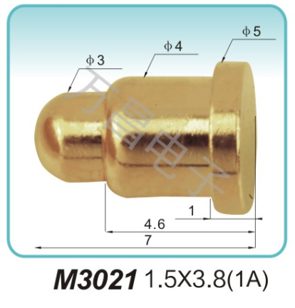 M3021 1.5x3.8(1A)彈簧連接器 探針