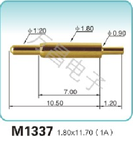 M1337 6.90x2.00(1A)pogopin彈簧頂針 pogopin   探針  磁吸式彈簧針