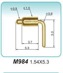 90度彈簧探針M984 1.54X5.3