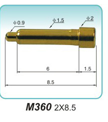 彈簧接觸針  M360 2x8.5