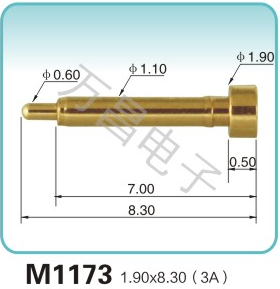 M1173 1.90x8.30(3A)彈簧頂針 充電彈簧針 磁吸式彈簧針