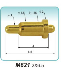 天線頂針連接器M621 2X6.5 