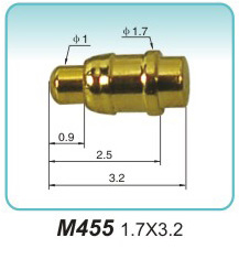 彈簧接觸針  M455  1.7x3.2