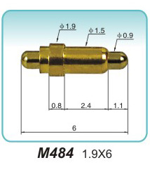 雙頭彈彈簧頂針M484 1.9X6