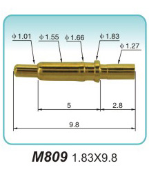 探針連接器制造M809 1.83X9.8