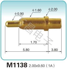 M1138 2.00x9.60(1A)pogopin 探針